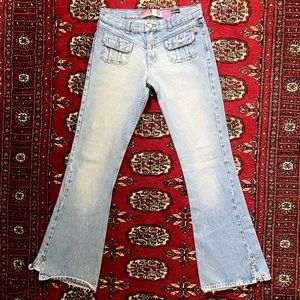 Vintage Bebe Low Rise Flare Jeans